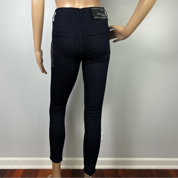 NEW VERONICA BEARD HIGH-WAISTED BUTTON FLY SKINNY JEANS - Picture 6 of 8